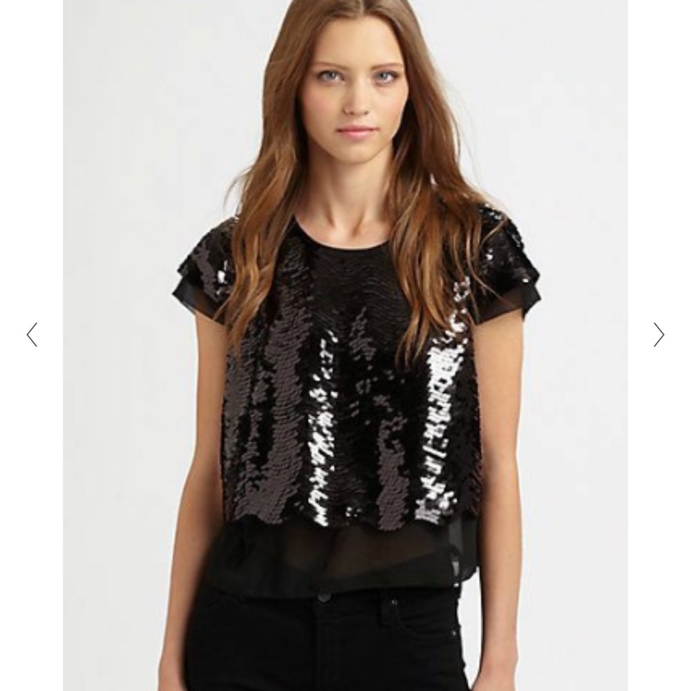 BCBG SEQUIN TOP